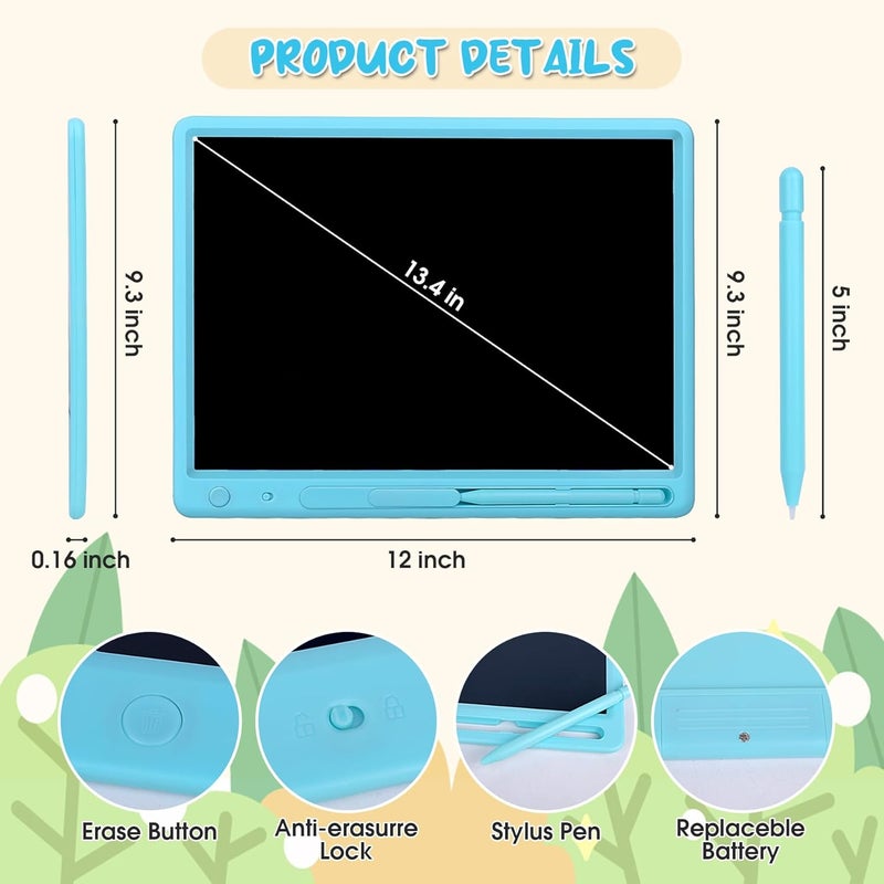 Aricvort LCD Writing Tablet for Kids, 15 Inch Colorful Drawing Doodle Board, Learning Educational Drawing Pad Toys for Kids, Christmas Birthday Gift for 3 4 5 6 7 8 9 Year Old Girls Boy - Image 2
